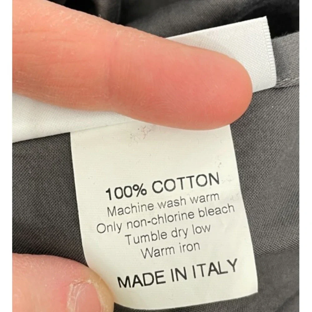 Parachute Slate Gray Cotton Sateen Flat Top Sheet King